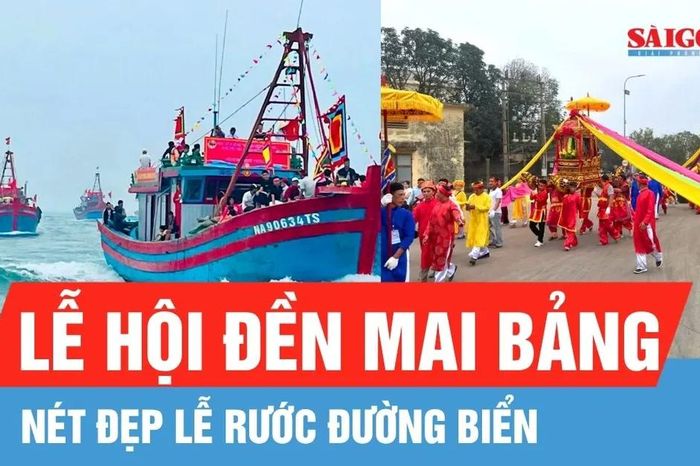 Nét đẹp lễ rước đường biển - Lễ hội đền Mai Bảng - Báo Sài Gòn Giải Phóng