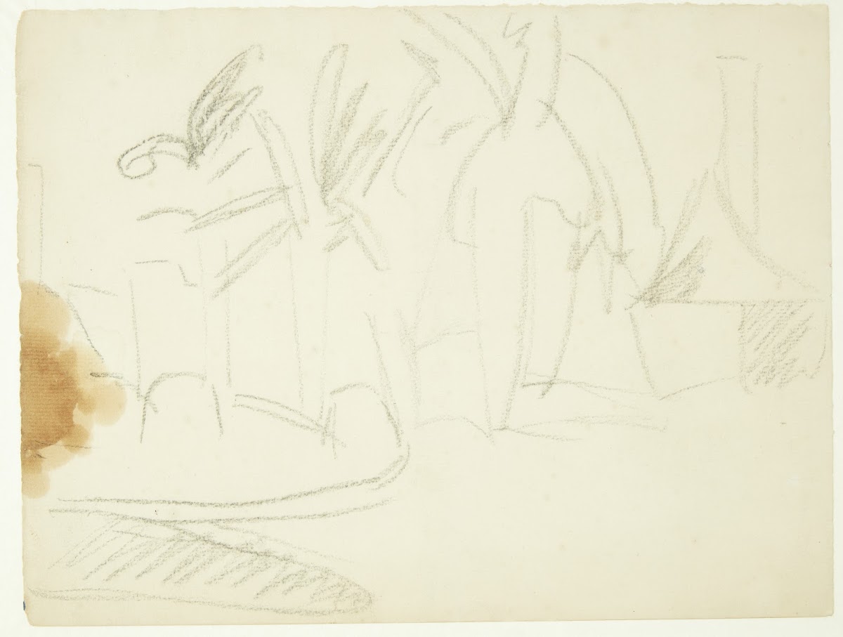 Landskab med palmer Cannes 1939