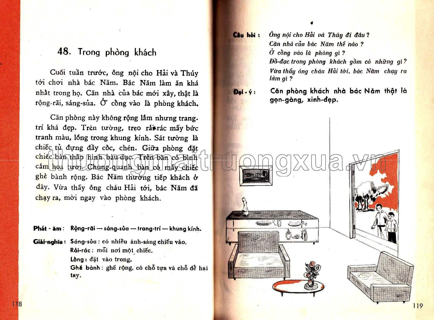 Tập đọc lớp ba (1966) - Trang 60