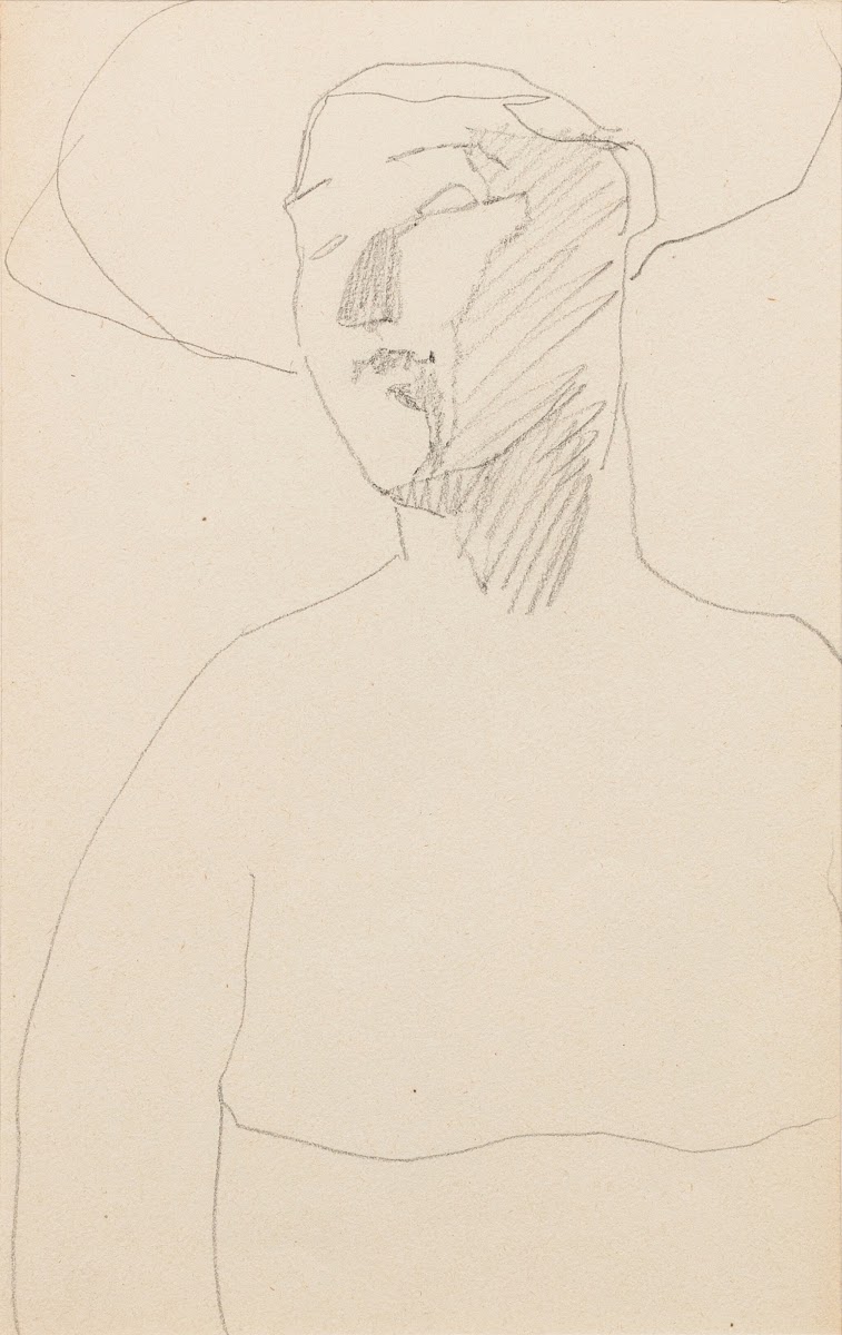 Femme de trois quarts coiffée dun chapeau 1905 1907