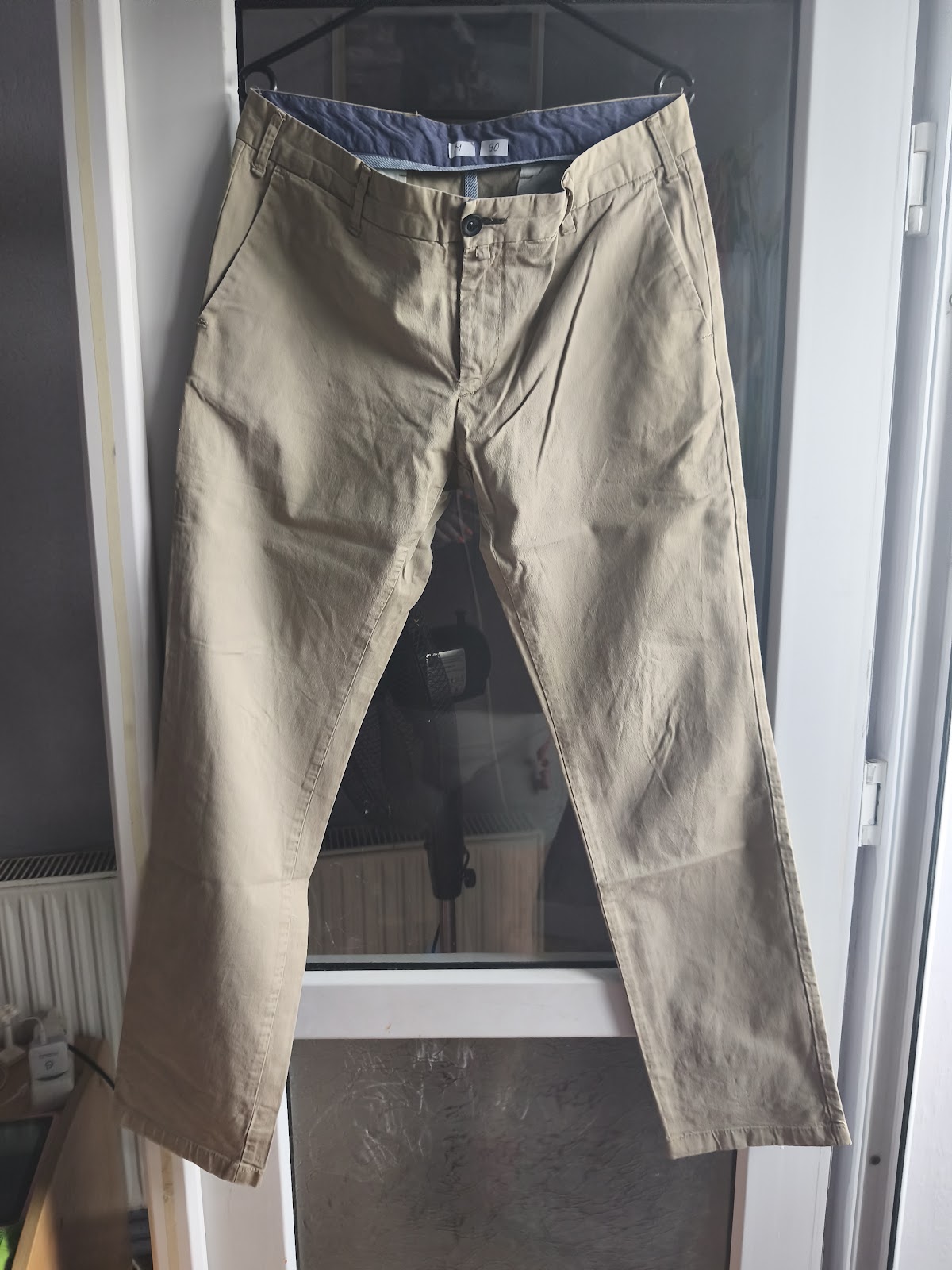 Blugi si Pantaloni - Pantaloni bărbați Zara Man - M - crem