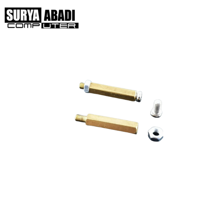 Spacer PCB Kaki Kuningan 20 mm 2 cm