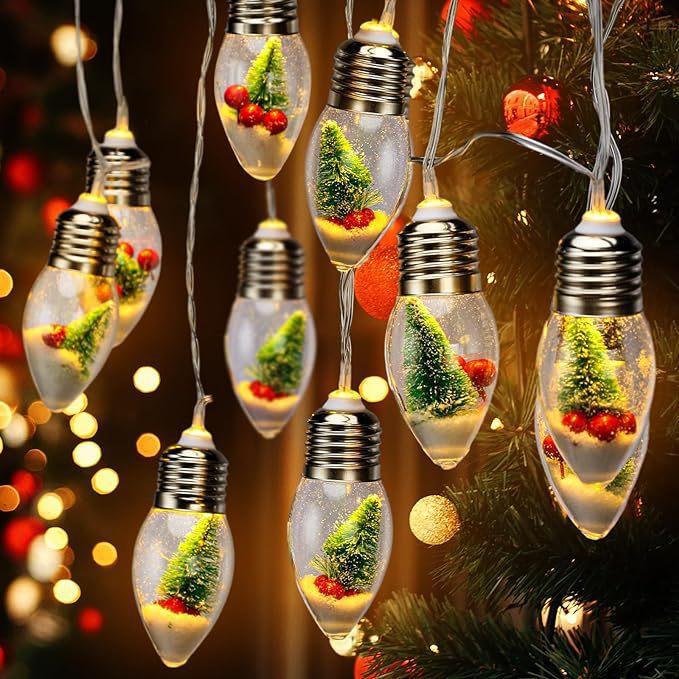 LED string light with Christmas motifs