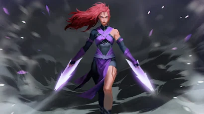 Dota 2, Anti-Mage, Redhead, Long Hair, Pc Gaming 4K Wallpaper Background