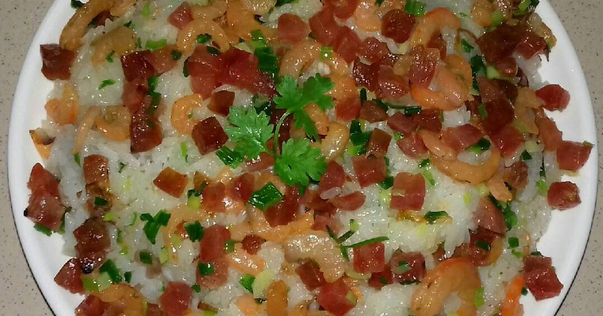 Xôi Lạp Xưởng Tôm Khô Cho Bữa Sáng