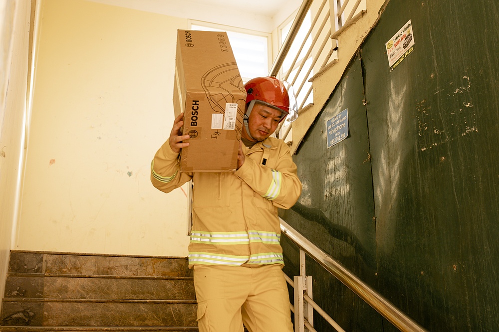 Trường Đại học Tây Bắc tổ chức thành công Chương trình huấn luyện, bồi dưỡng nghiệp vụ, thực tập phương án chữa cháy và cứu nạn, cứu hộ