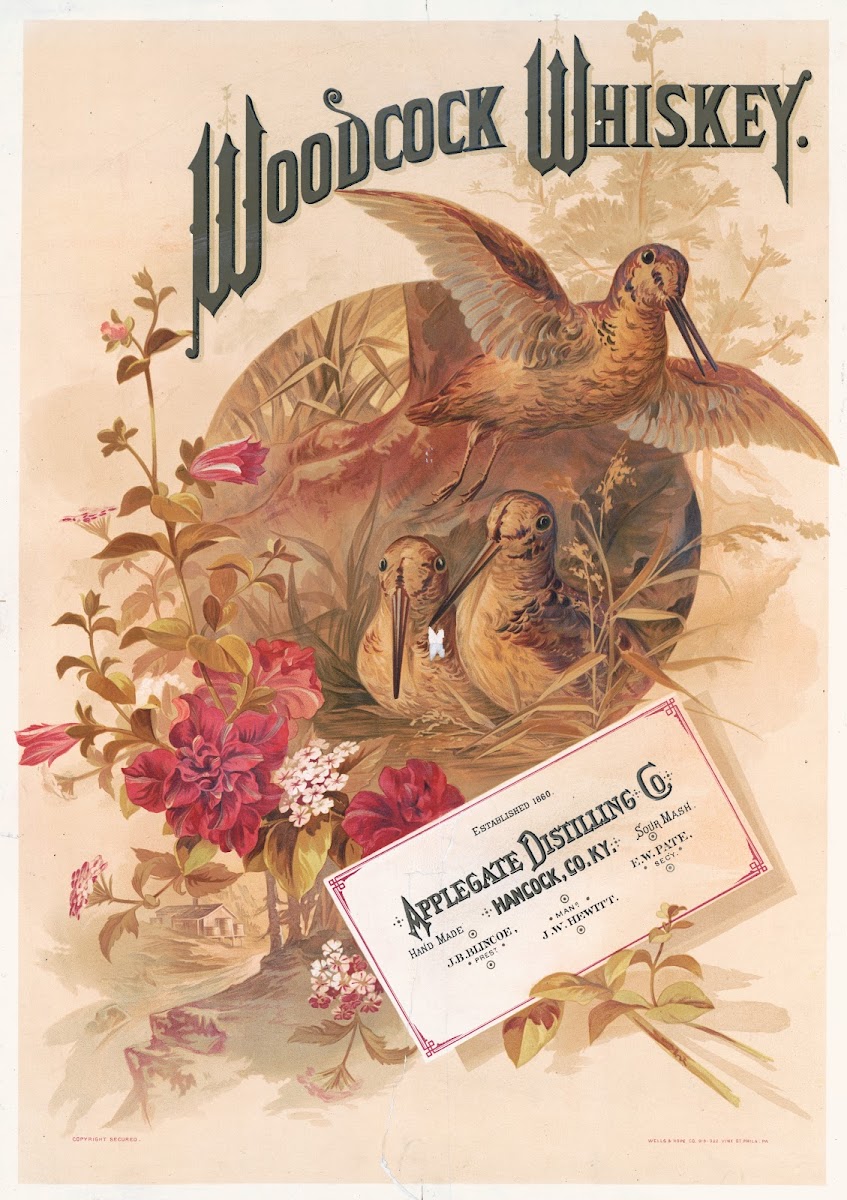 Woodcock whiskey 1882