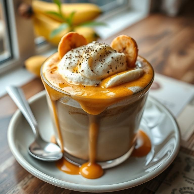 Banana Bread Latte Cafe-Style at Home: Easy Homemade Breakfast Treat finished