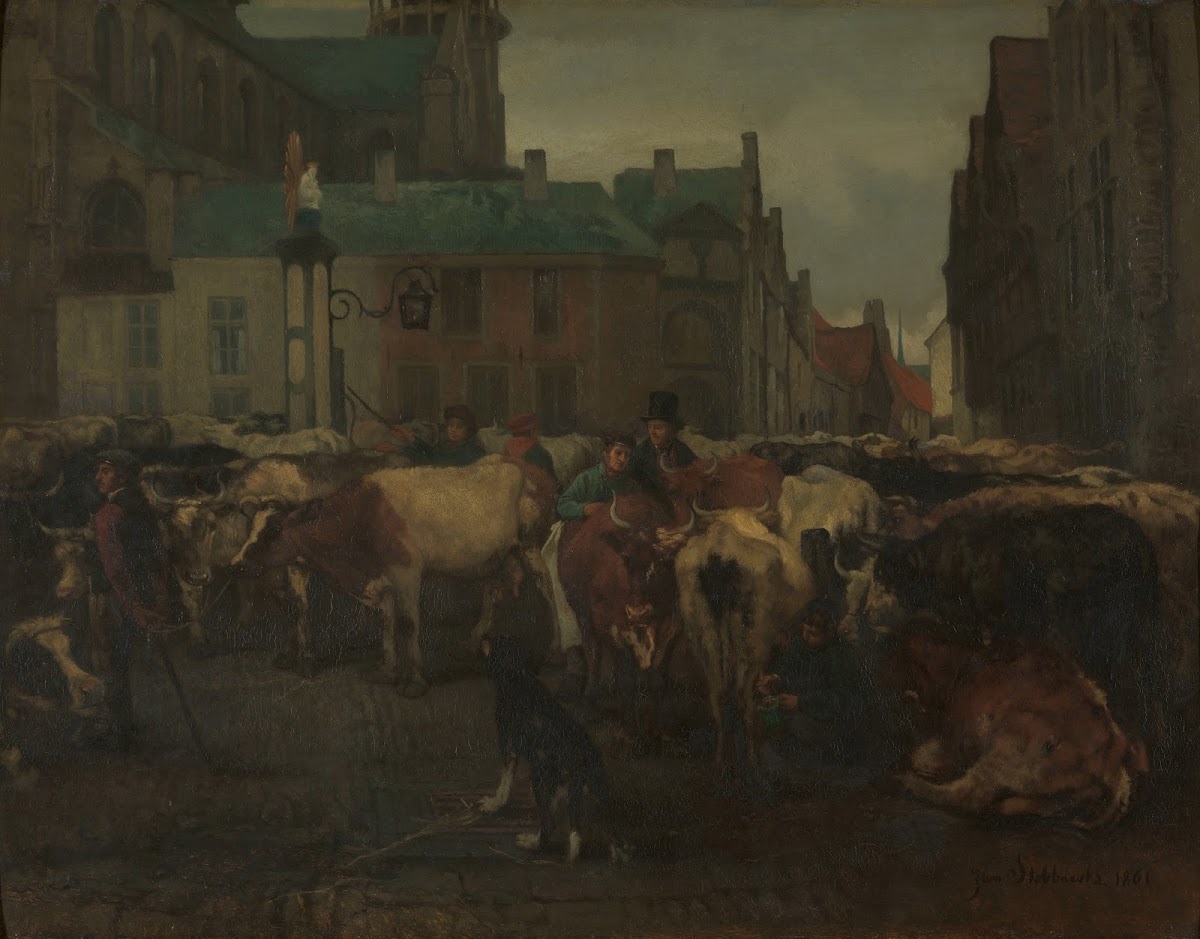 The Cattle Market in Antwerp 1861