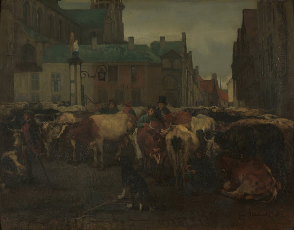 The Cattle Market in Antwerp 1861