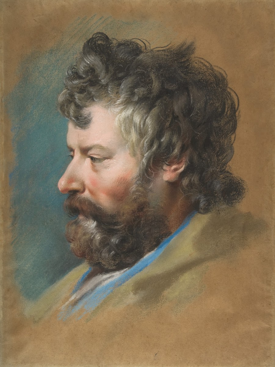 Head of a Bearded Man in Profile to Left early 18th century