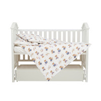 Детское сменное постельное белье 4 эл Twins Satin Limited Teddy Bears бежевый светлый