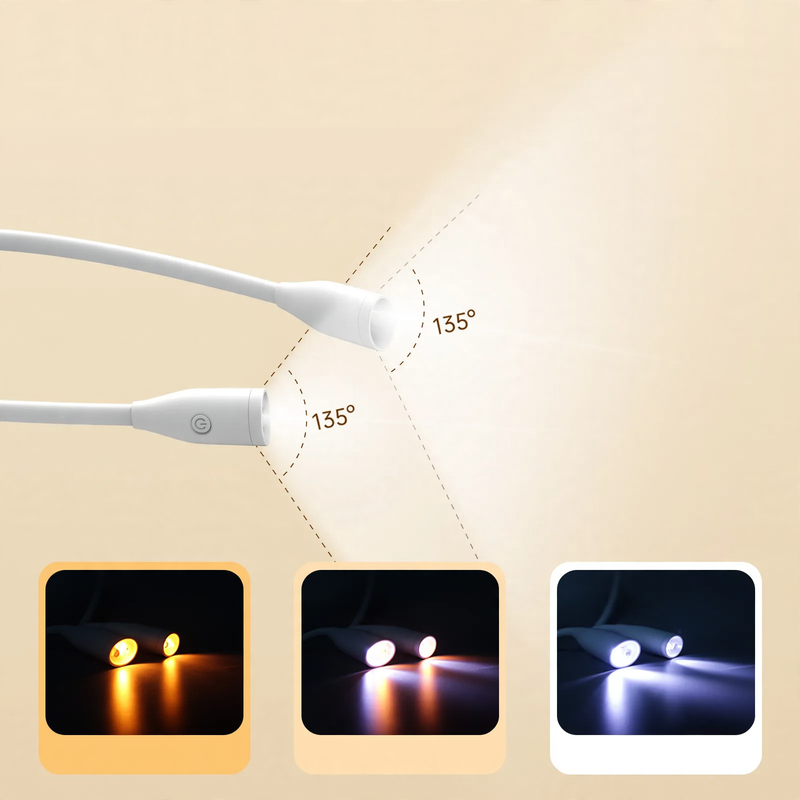 Portable LED Neck Light for Outdoor and Study