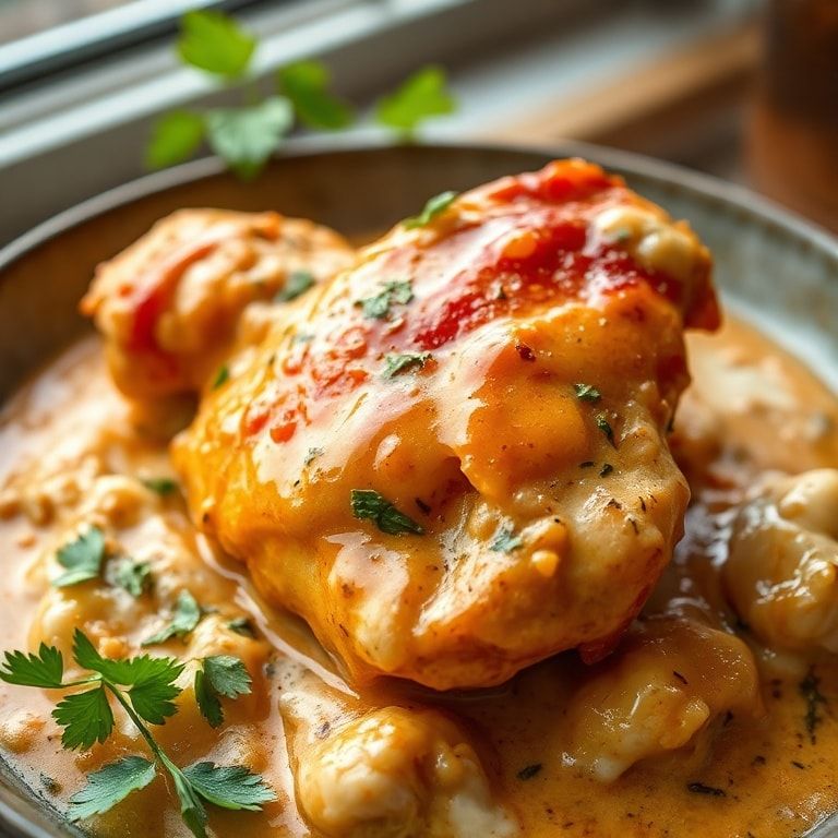 Chicken in Spicy Creamy Sauce (Easy 5‑Step Recipe): Quick & Flavorful Dinner finished