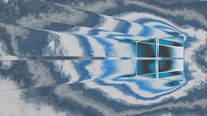 Window, Windows 10, Abstract, Logo, Blue 4K Wallpaper Background