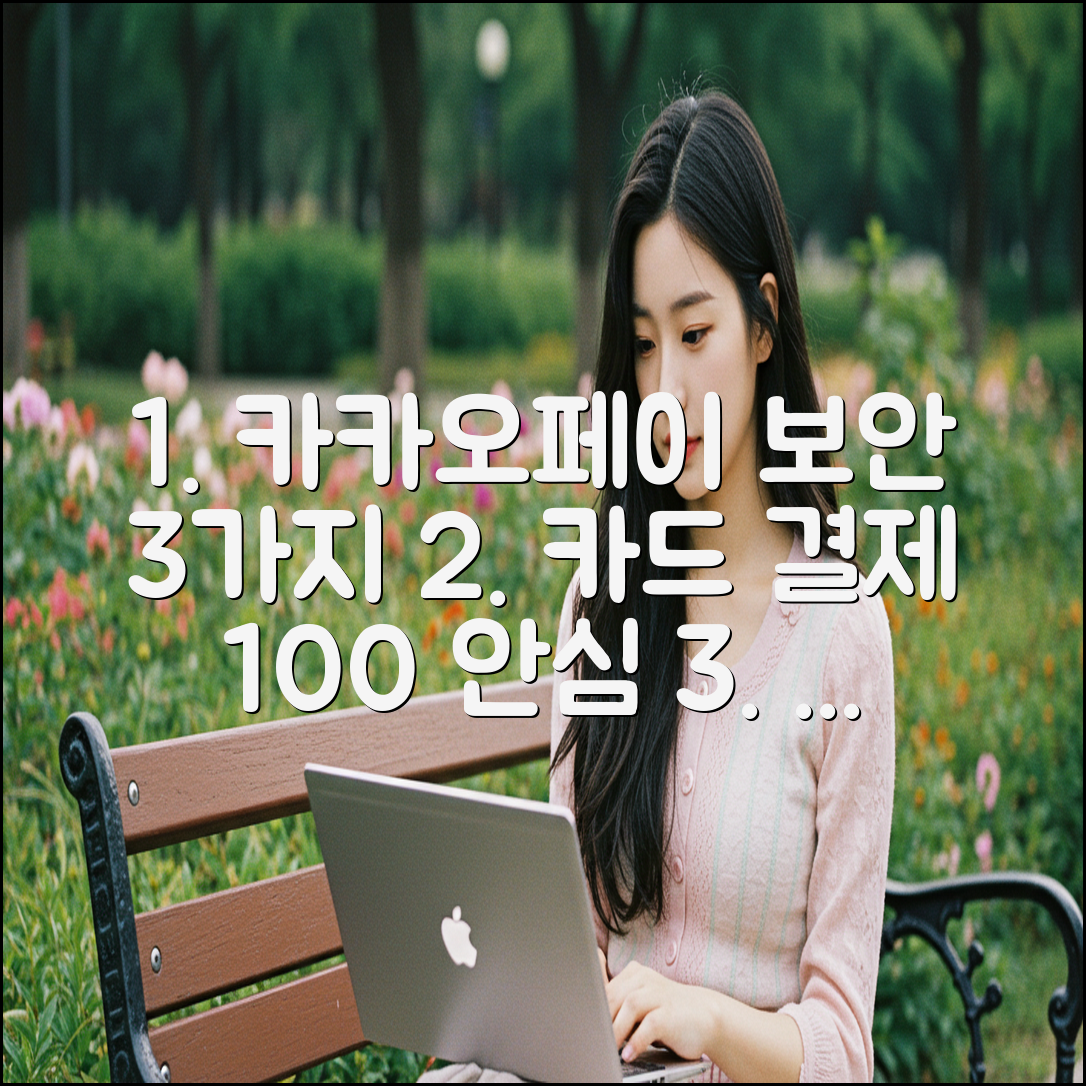 카카오페이 3가지 보안, 카드 결제 안심 100%