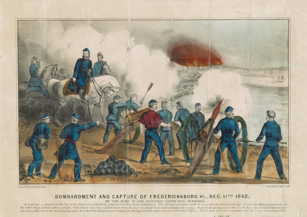 Bombardment and capture of Fredericksburg Va Dec 11th 1862 By the Army of the Po