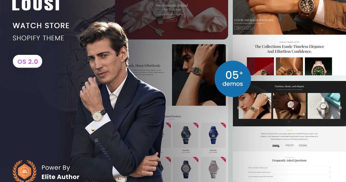 Lousi – Watch Store Shopify 2.0 Theme Free Download – Envato Elements