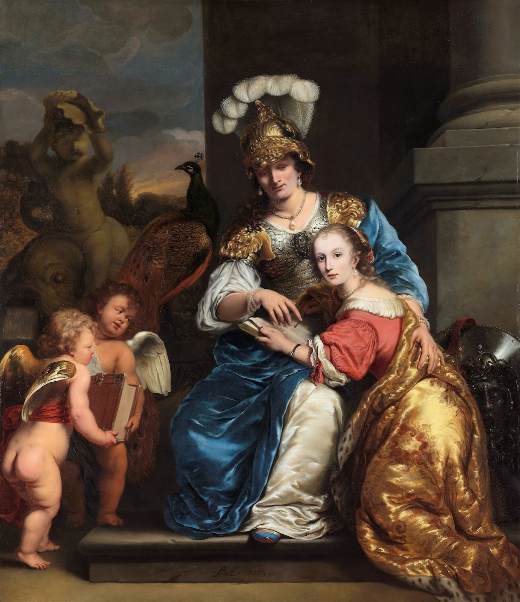 Margarita Trip As Minerva Instructing Her Sister Anna Maria Trip 1663