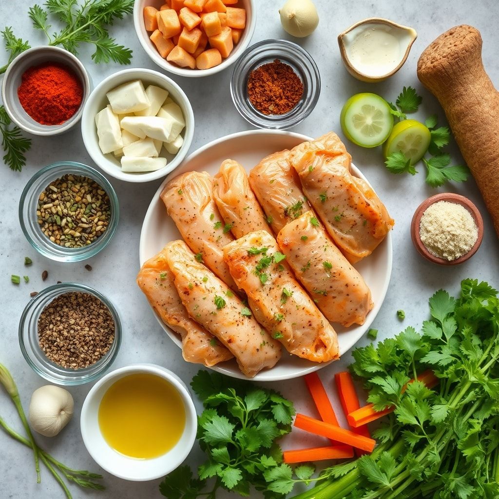 Ingredients for Crispy Dill Pickle Ranch Chicken Taquitos Recipe (Easy Weeknight Dinner)