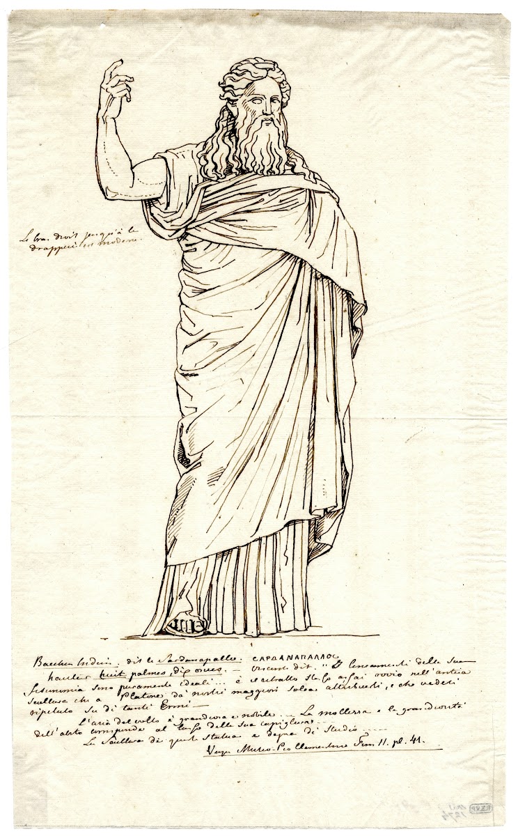 Standing Dionysos Sardanapalus Bacchus Indien