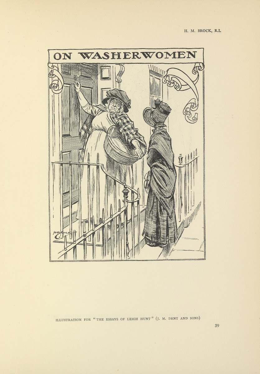 On Washerwomen  The essays of Leigh Hunt 1914