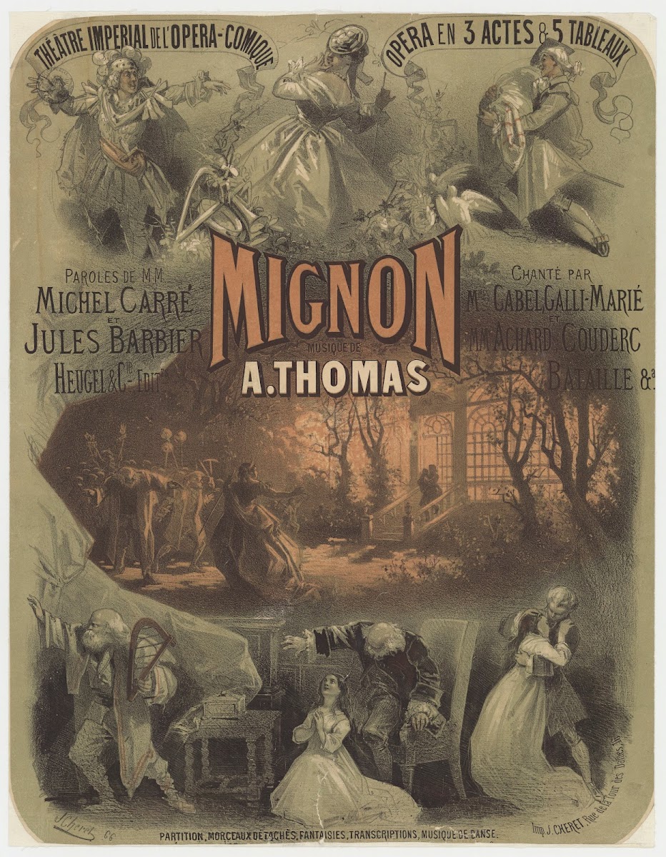 Théâtre Imperial de lOpéra Comique Mignon Opéra en trois actes et cinq tableaux
