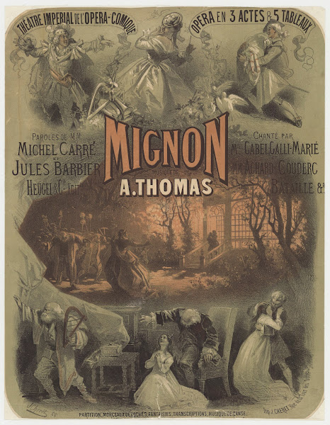 Théâtre Imperial de lOpéra Comique Mignon Opéra en trois actes et cinq tableaux
