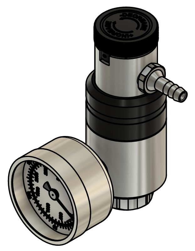 ACR-202/204 Stainless Steel Dial-A-Flow Calibration Regulator - Calibration Gas Equipment by Southern CGS