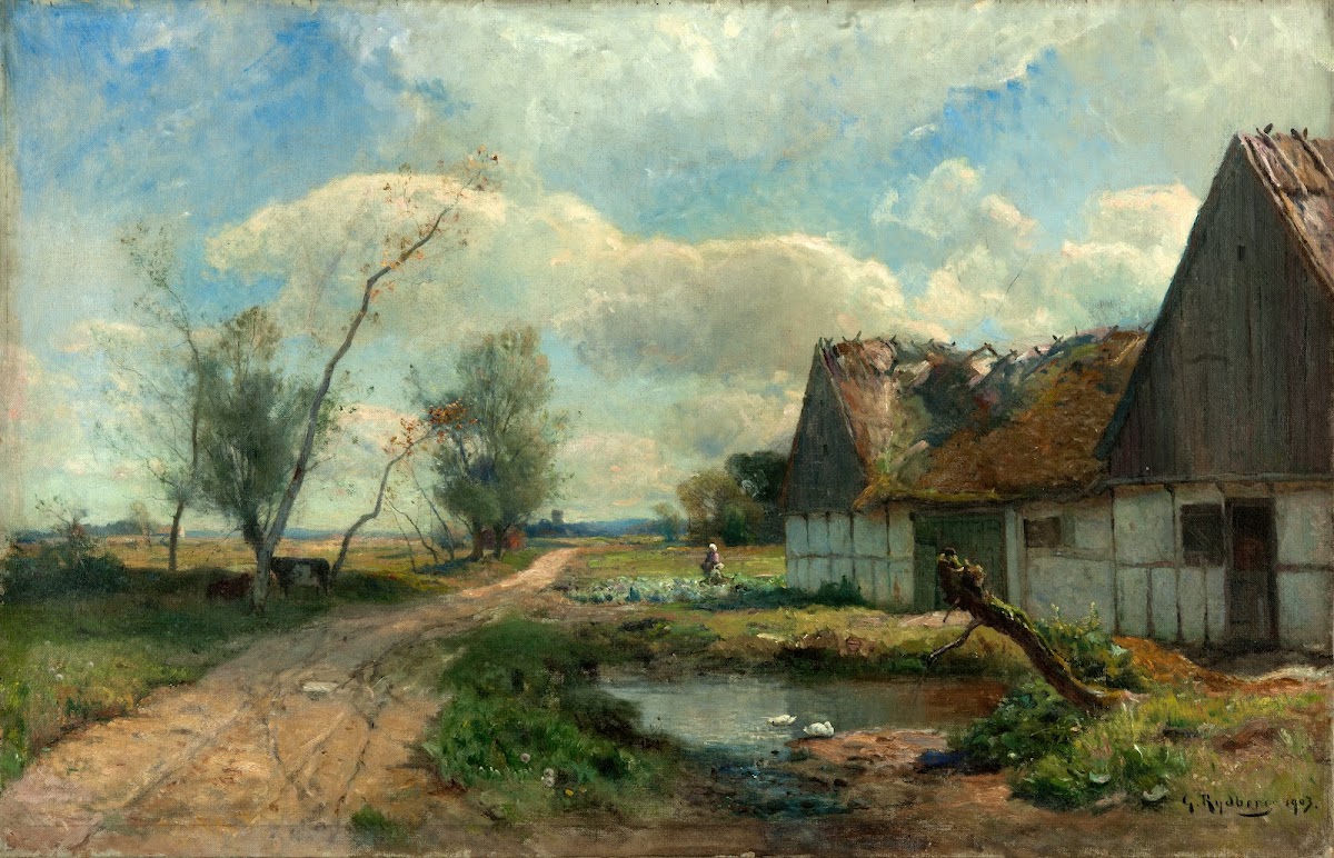 Landscape from Scania with Farm 1903