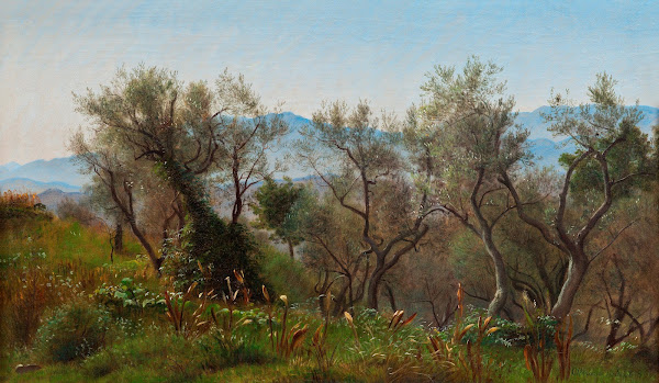 Olive Trees near Olevano 1869