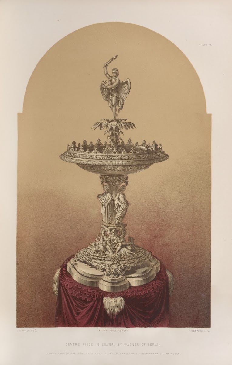 Centre piece in silver 1851   1853