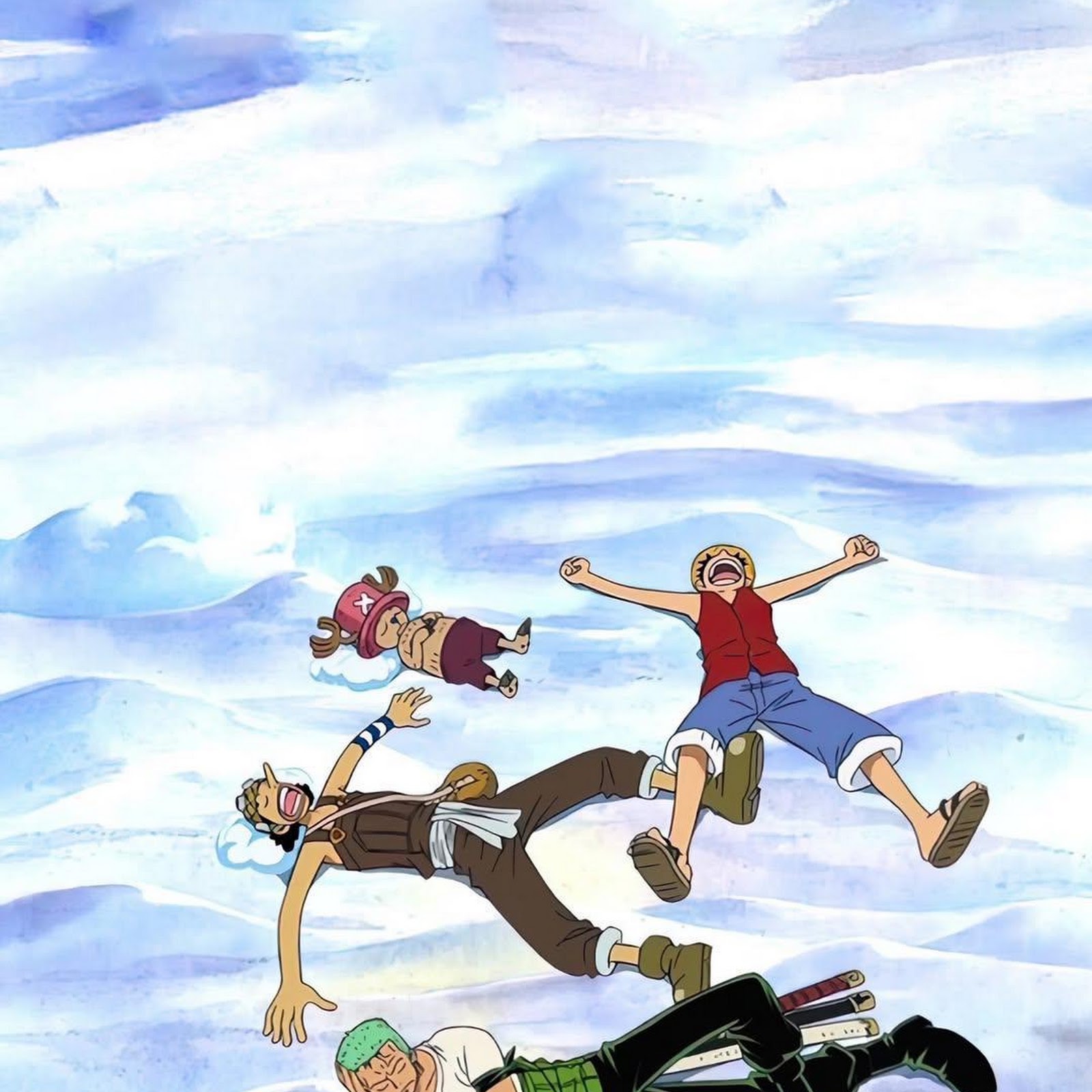 Download One Piece Straw Hats On Clouds Full HD iPhone