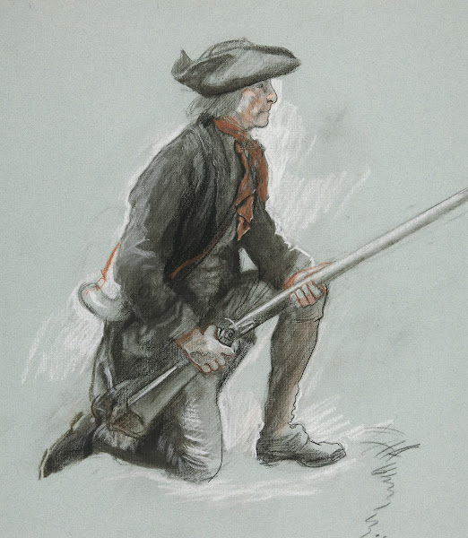 Study for a figure in Valley Forge mural at the state capitol building in Harris