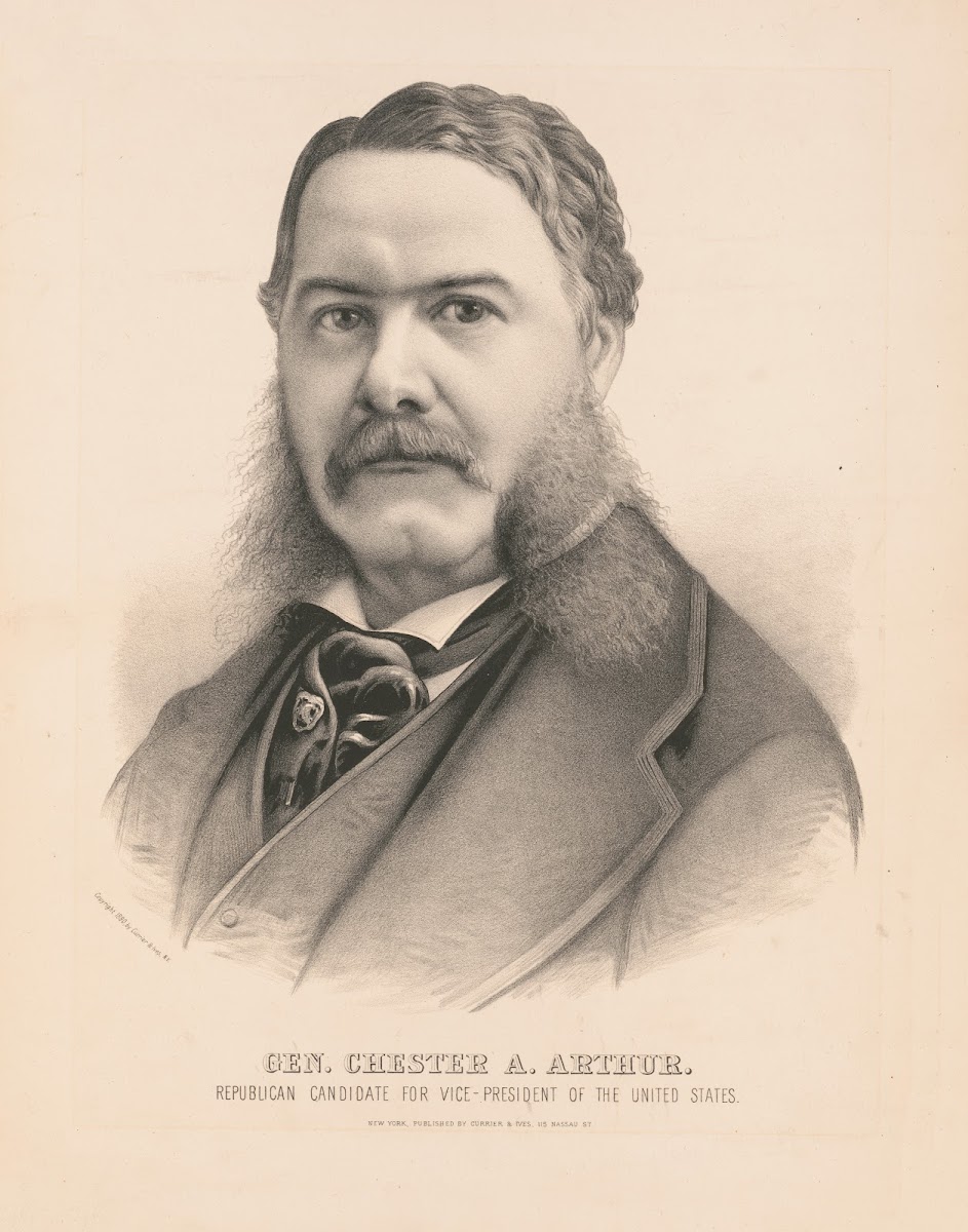 Gen Chester A Arthur Republican candidate for vice president of the United State