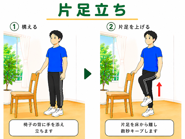 片足立ち