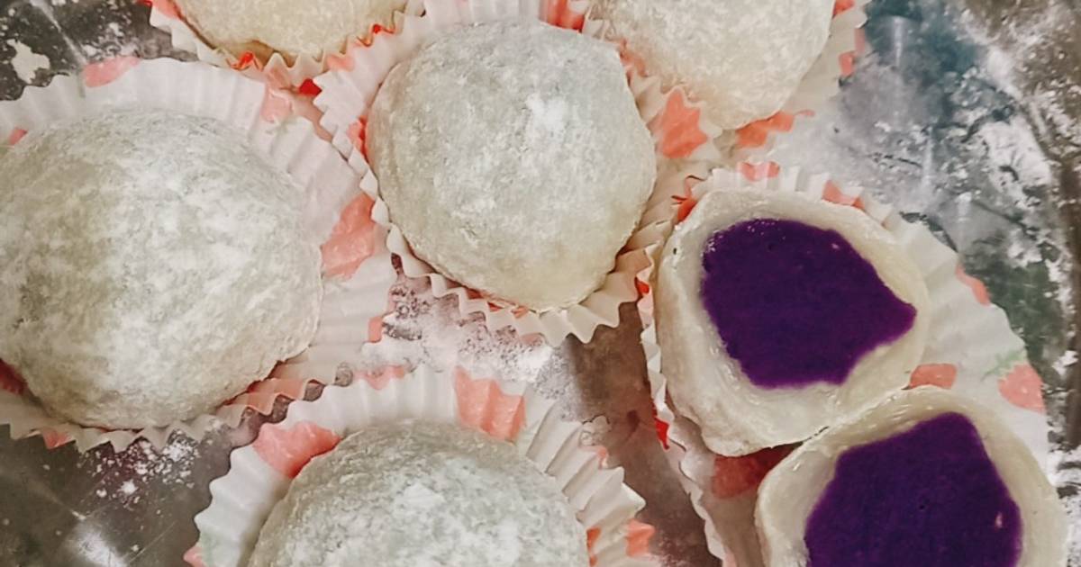 Bánh mochi nhưn khoai tím
