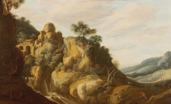 A southern landscape with ruins