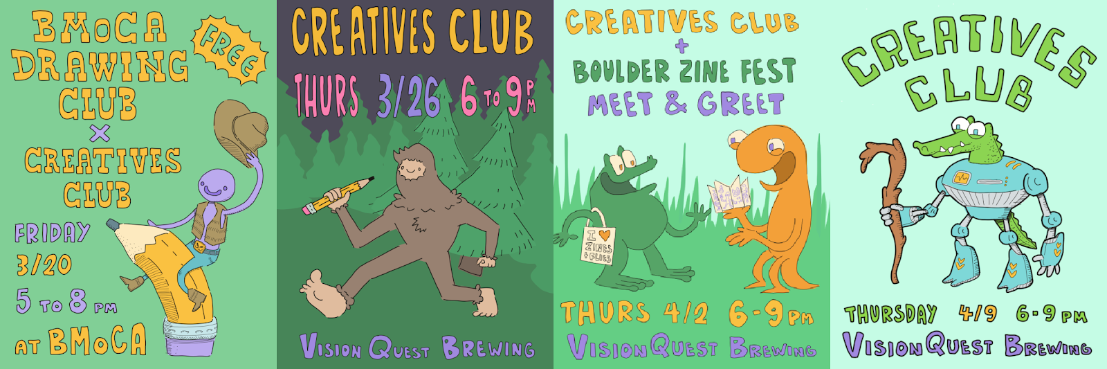 A set of four CC graphics posted to Instagram