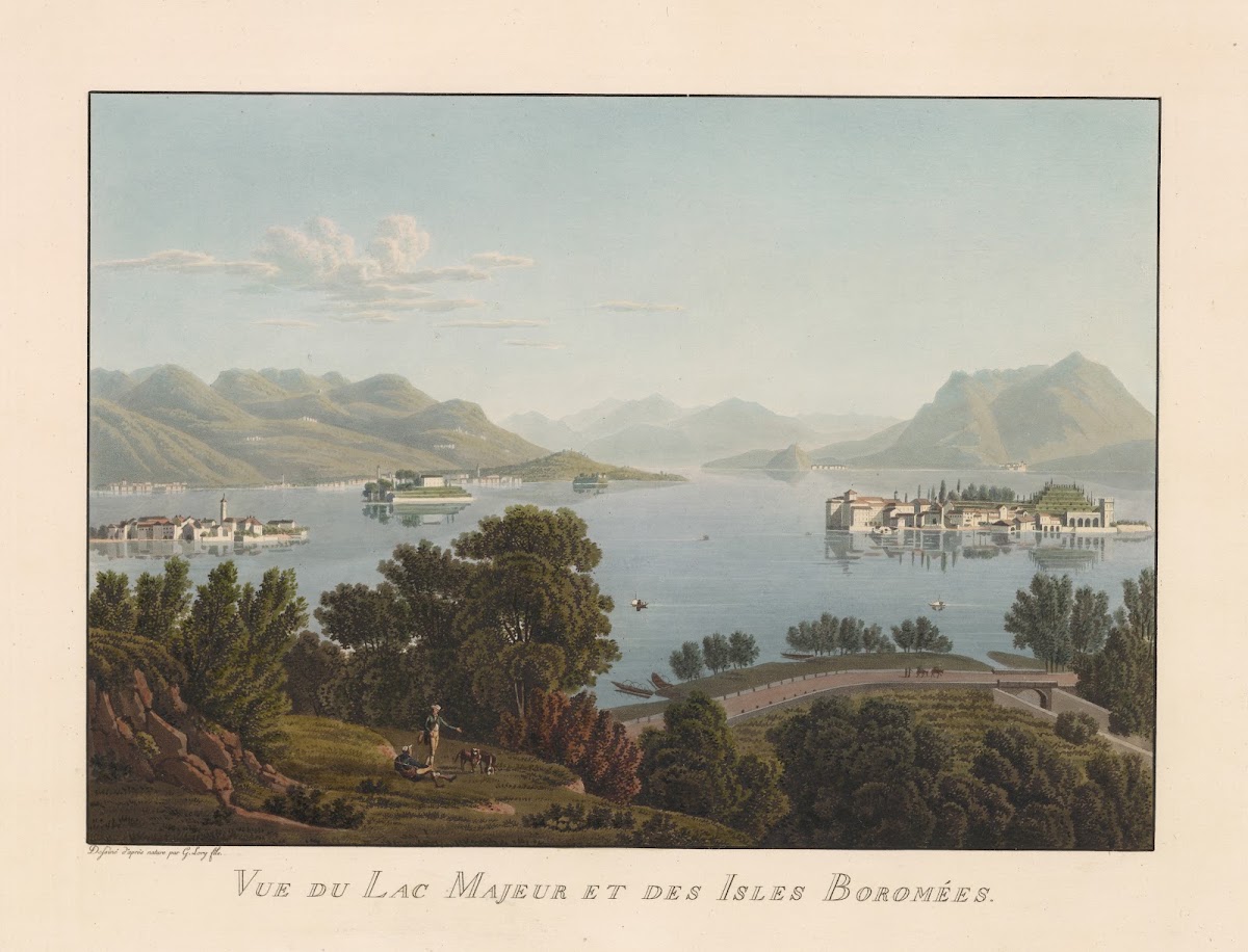 Vue du Lac Majeur et des Isles Boromées 1811