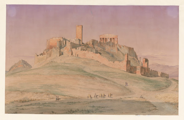 Greece Athens  The Acropolis seen from the southwest 1853