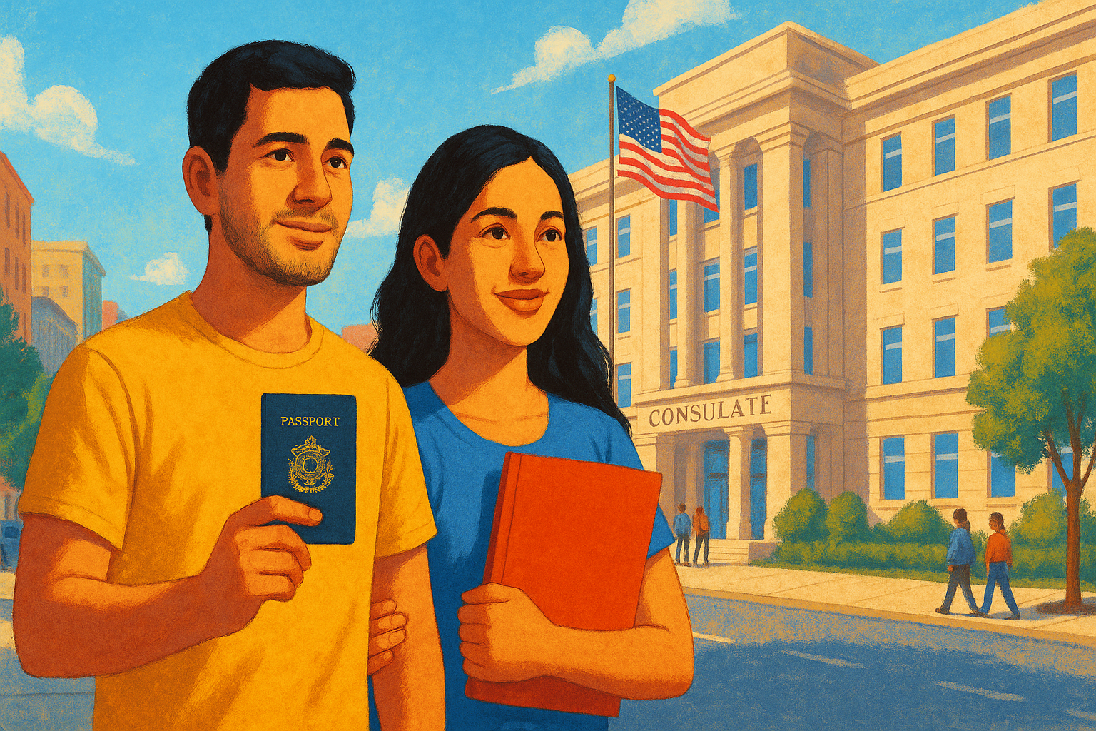 Venezolanos en el exterior con documentos de residencia y cita consular