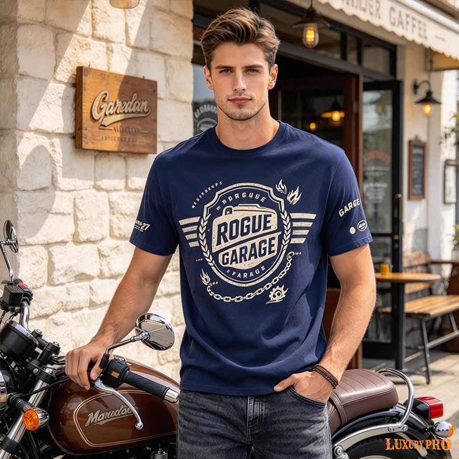 AOP MDB Crew Neck Short Sleeve T-Shirt