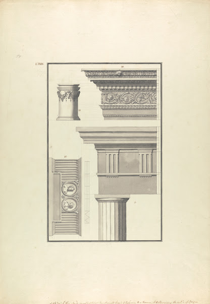 Details of a Doric Order from the Forum of Halicarnassus and Details from a Temp