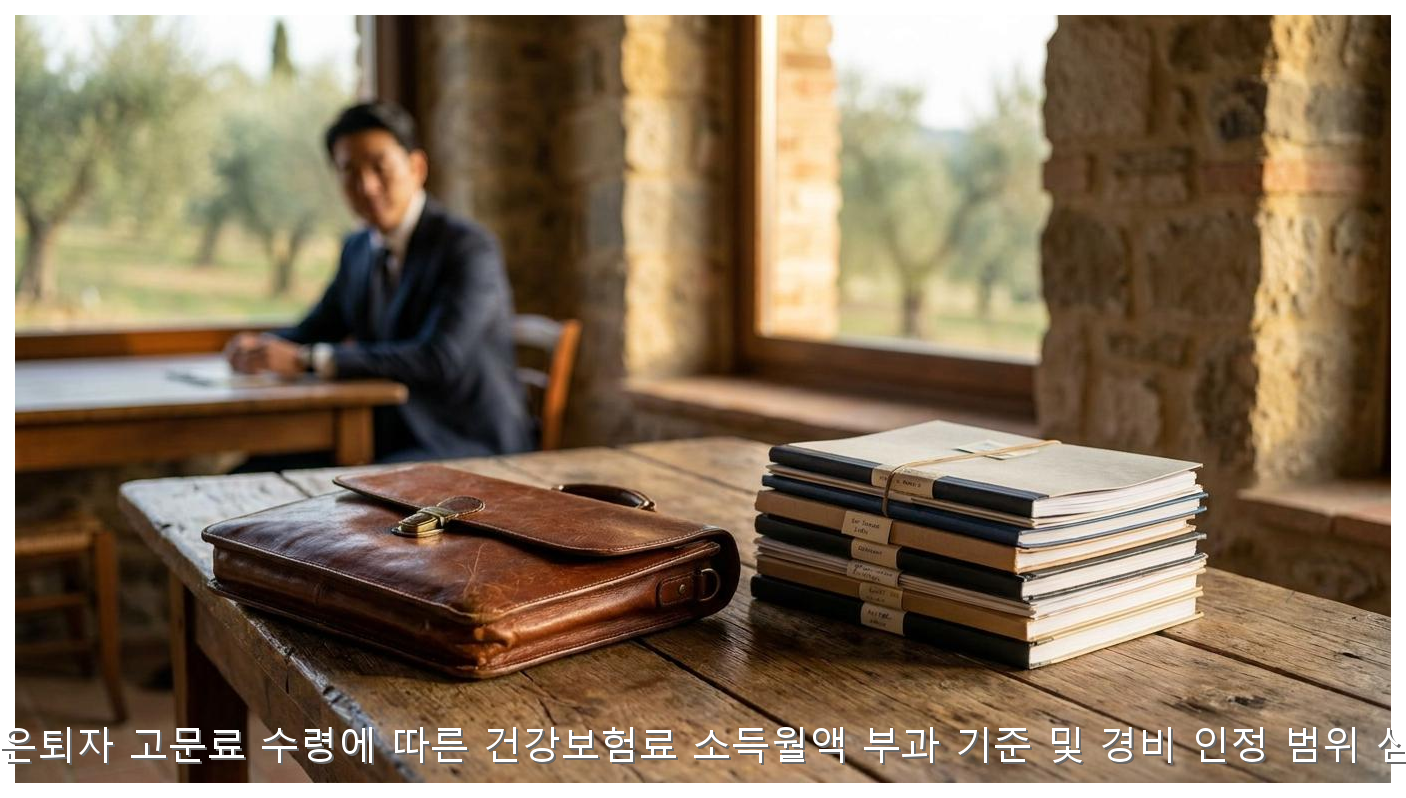 2026년 은퇴자 고문료 수령에 따른 건강보험료 소득월액 부과 기준 및 경비 인정 범위 심층 분석 핵심 안내 및 분석 인포그래픽 (6)