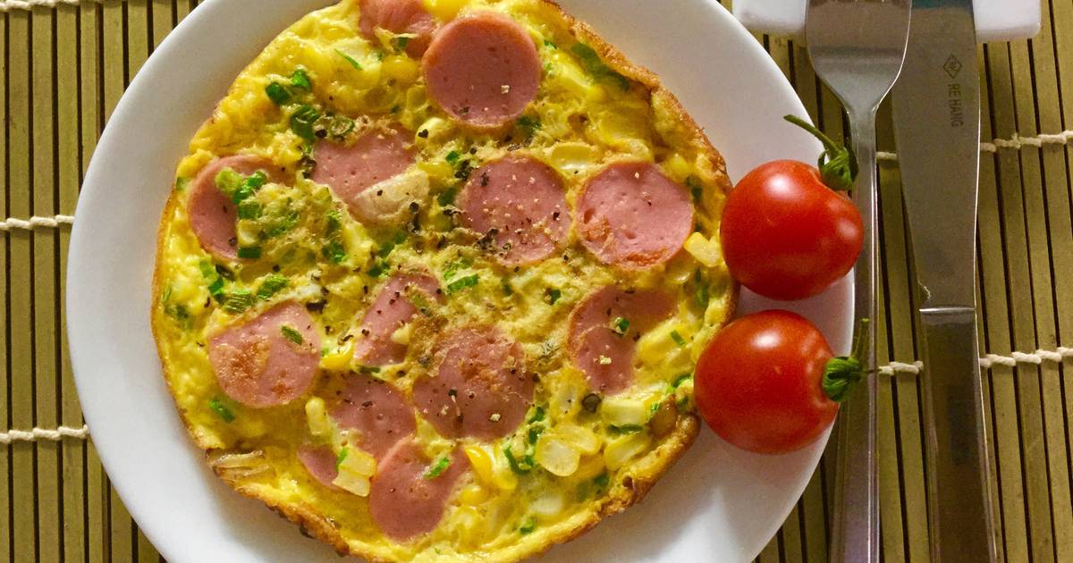Trứng "pizza"