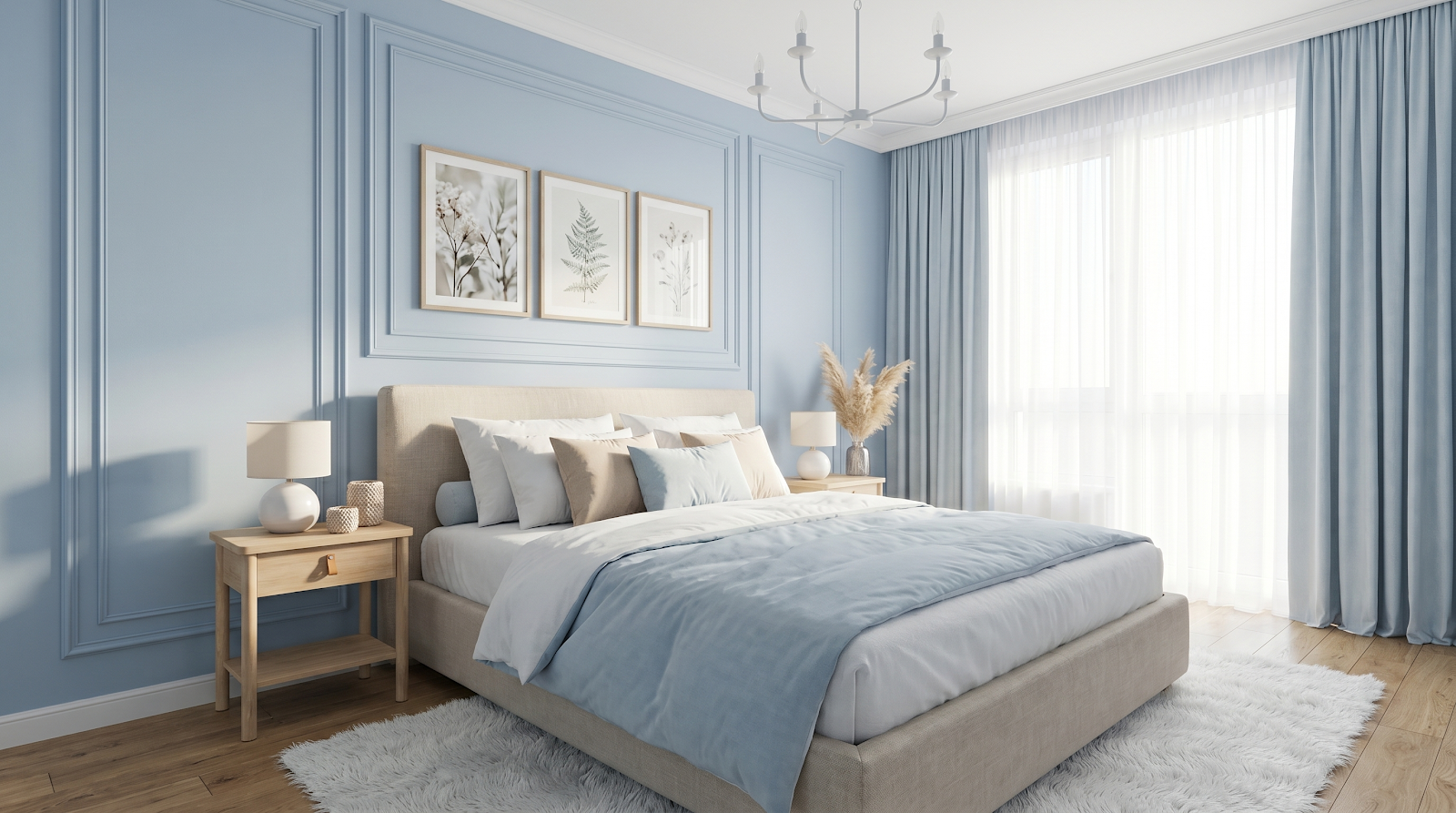 Room render in the "Modern Provence" style