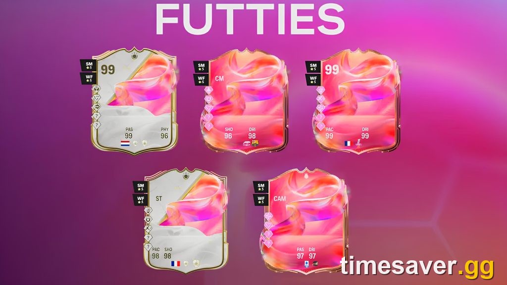 EA FC 26 FUTTIES Team 3 promo — pink and gold card art for Week 3 drop August 7