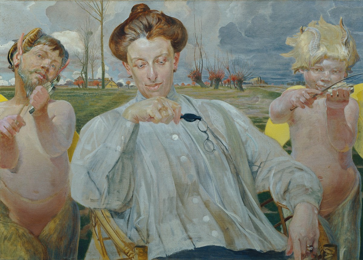 Die Frau des Künstlers 1905