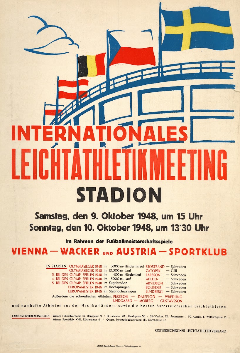 INTERNATIONALES LEICHTATHLETIKMEETING STADION 1948